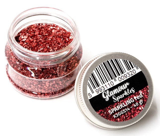 Glamour Sparkles Red 40g