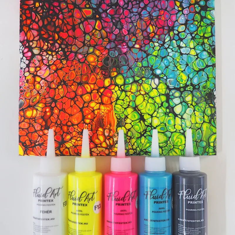 POURING TECHNIKA S FARBAMI PRINTEX FLUID ART