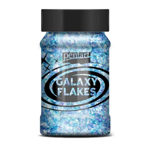Galaxy flakes 100ml - Uranová modrá