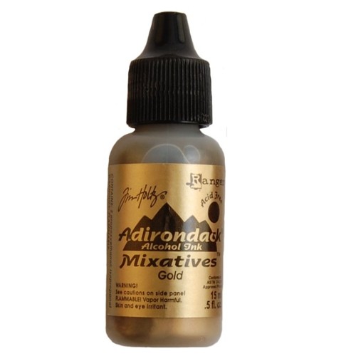 Ranger metalický mixatív  pre alkoholový atrament - gold 15ml 