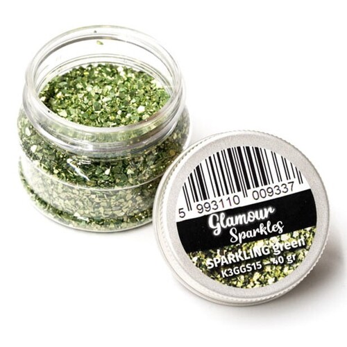 Metalické kamienky glamour Sparkles green 40g