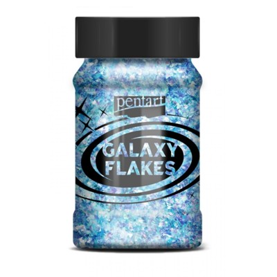 Galaxy flakes 100ml - Uranová modrá