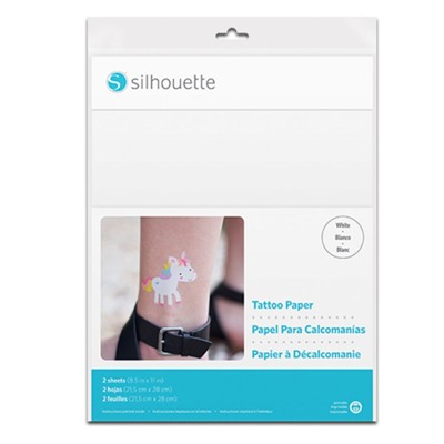 Papier na výrobu dočasných tetovačiek Silhouette. 