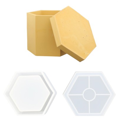 Silikónová forma Box Hexagon s vrchnákom 