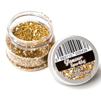 Metalické kamienky glamour Sparkles gold 40g
