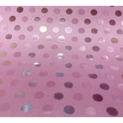Vinylová fólia Polka Glitter Pink 20 cm x 30cm
