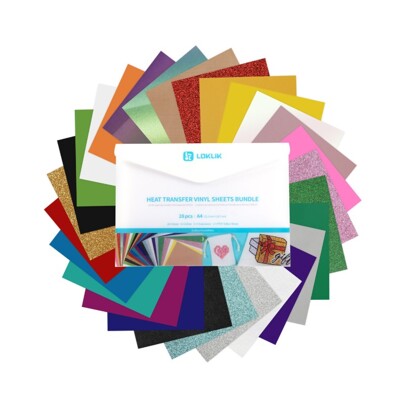 LOKLiK Heat Transfer Vinyl material bundle (A4)