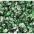 Metalické fóliové vločky 100 ml - Zeleno strieborné